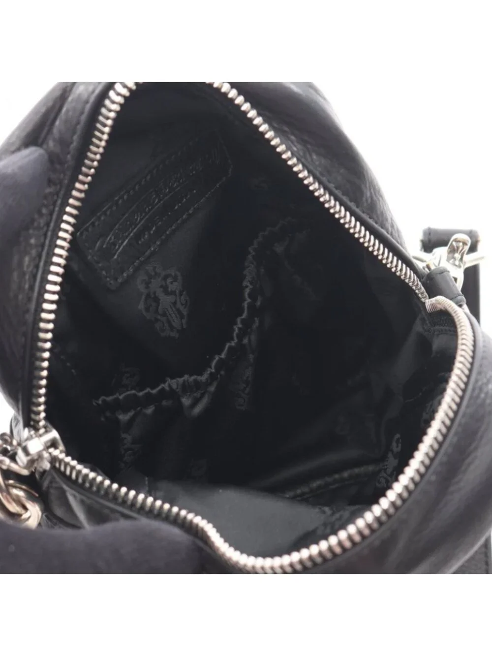 Chrome Hearts Shoulder Bag Taka Mini Takamini Cemetery Cross Patch Leather